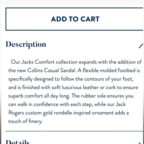 Jack Rogers Collins cork soles sandal metallic goldNWOT size 9.5 - Picture 2 of 8